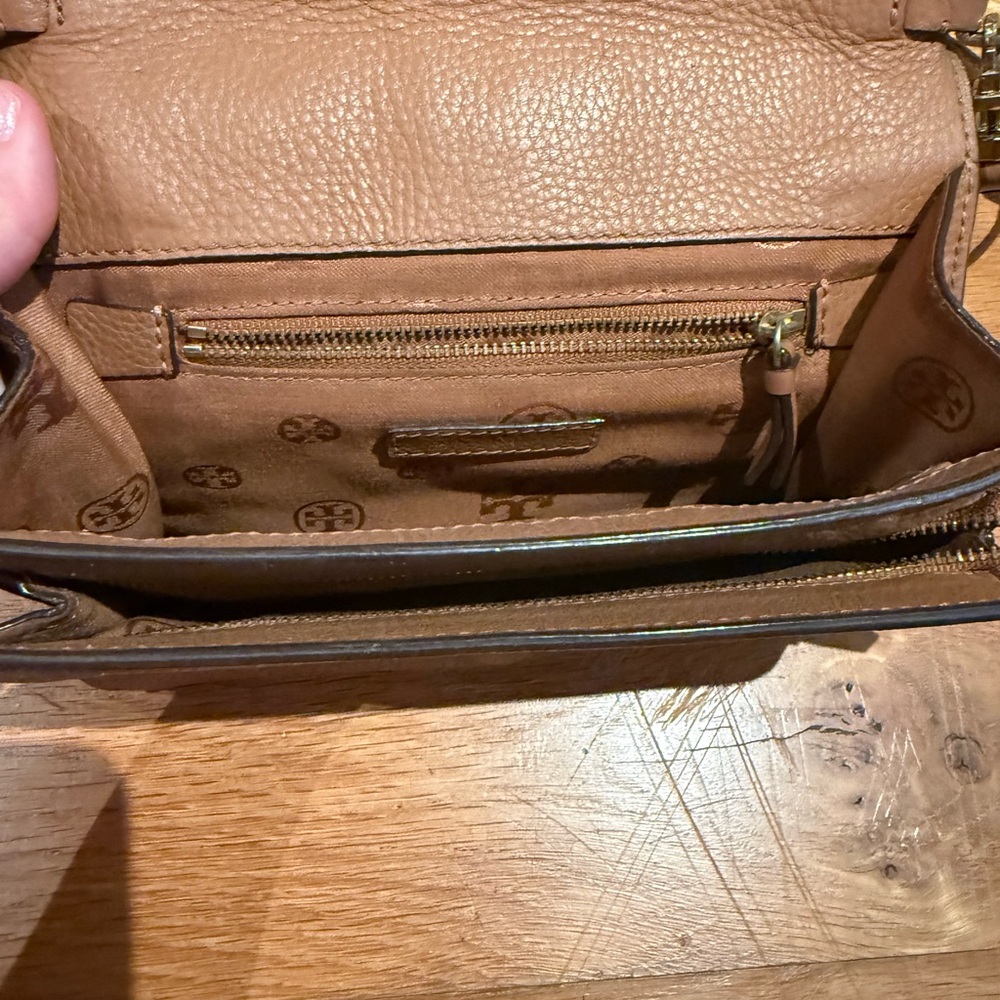 Tory Burch Brown Leather Crossbody Bag - Picture 6 of 14